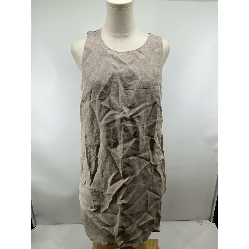 100% European Linen Tank Mini Dress